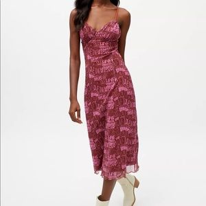 UO Gwen Mesh Midi Slip Dress